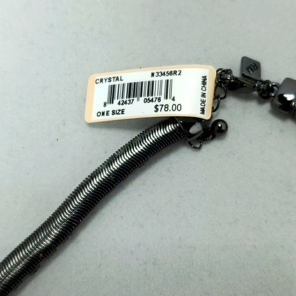 Rebecca Minkoff Gemma Fringe Necklace (Crystal) Necklace - Picture 4 of 4